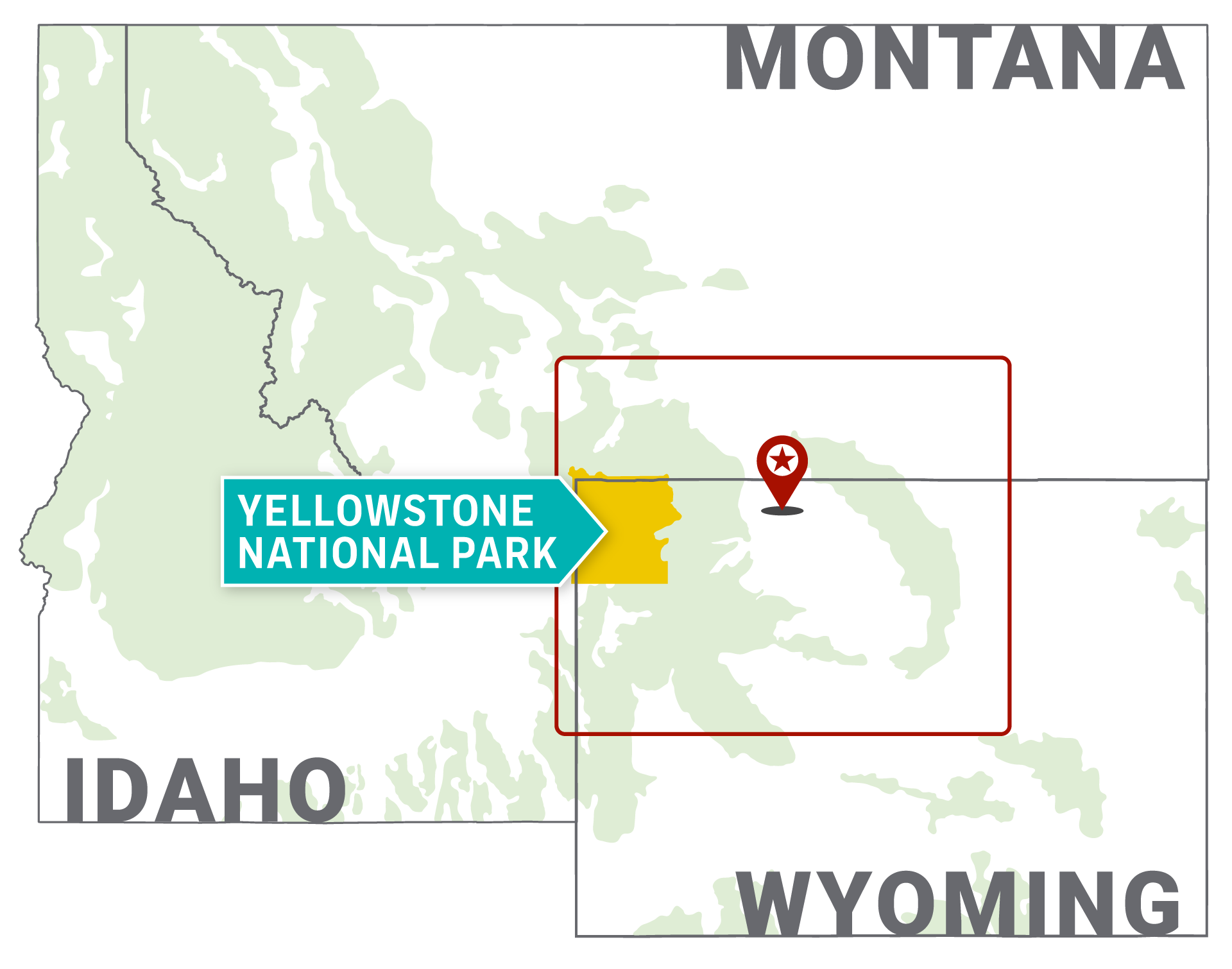 Getting to Powell Map - Crosssection of MT/ID/WY