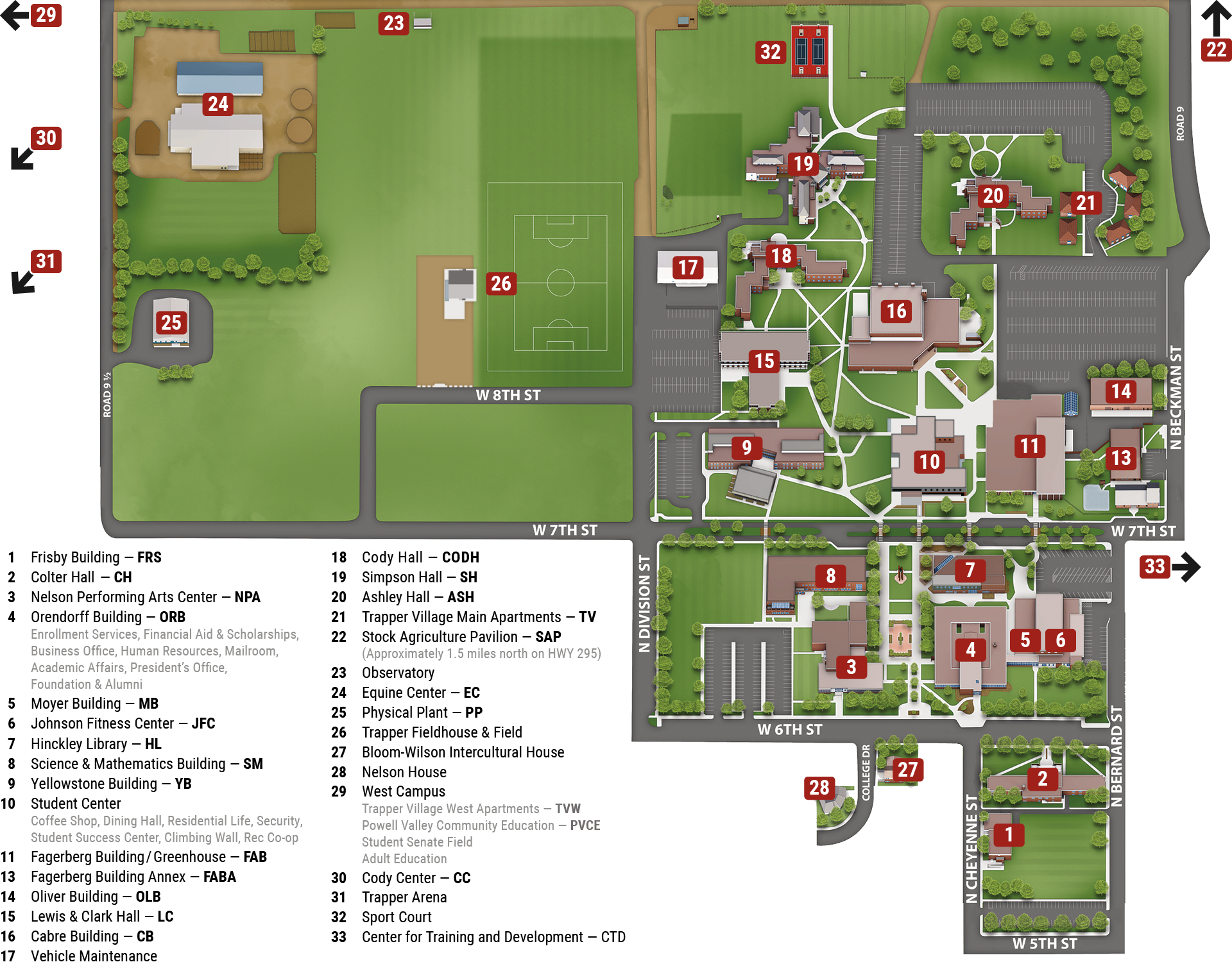 NWC Campus Map - December 2024