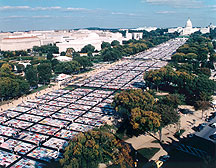 AIDS quilt on Washington Mall